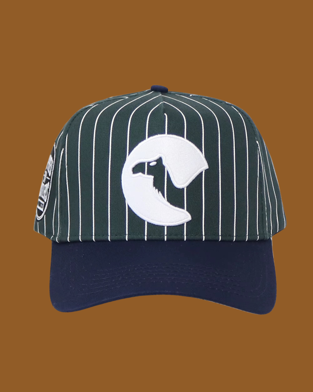 SILENT LEGACY CAP - GREEN & WHITE PINSTRIPES