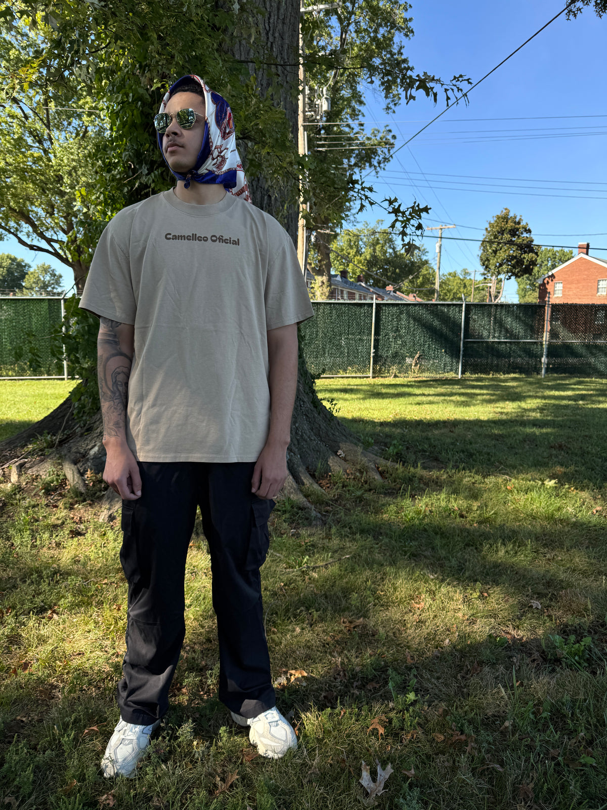 CAMELLEO PROJECT HUSTLERS TEE (EUCALYPTUS)