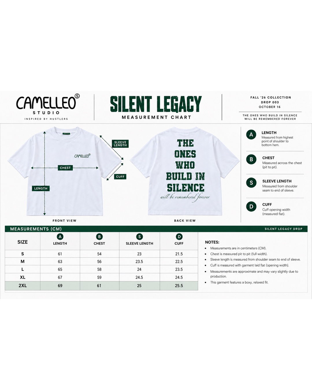 SILENT LEGACY TEE - WHITE