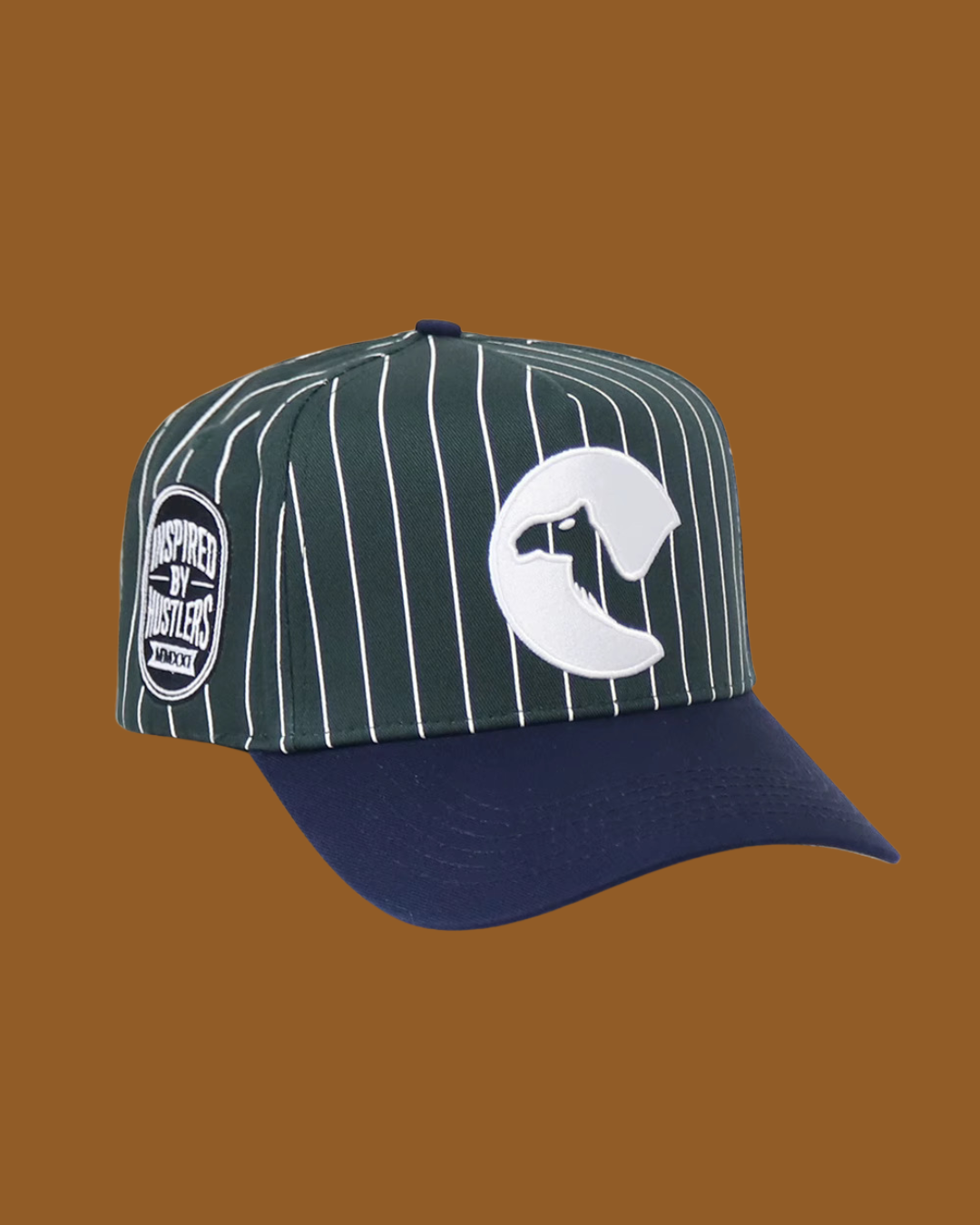 SILENT LEGACY CAP - GREEN & WHITE PINSTRIPES